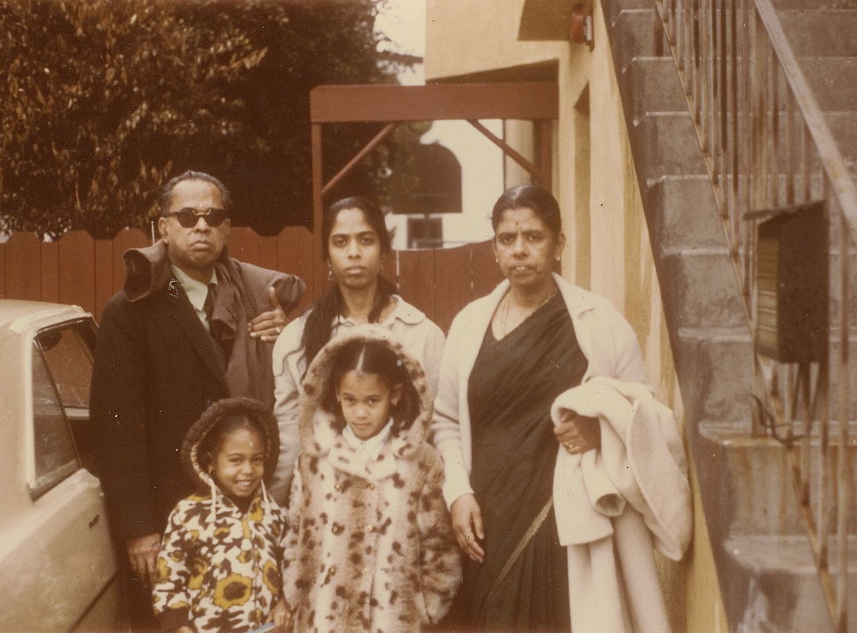 Kamala Harris with her Mother and Grand Parents
