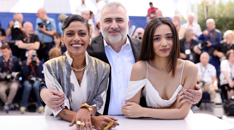 Bulgarian filmmaker Konstantin Bojanov with Anasyua Sengupta (left)