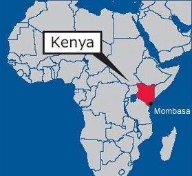 Mombasa, a port city in Kenya