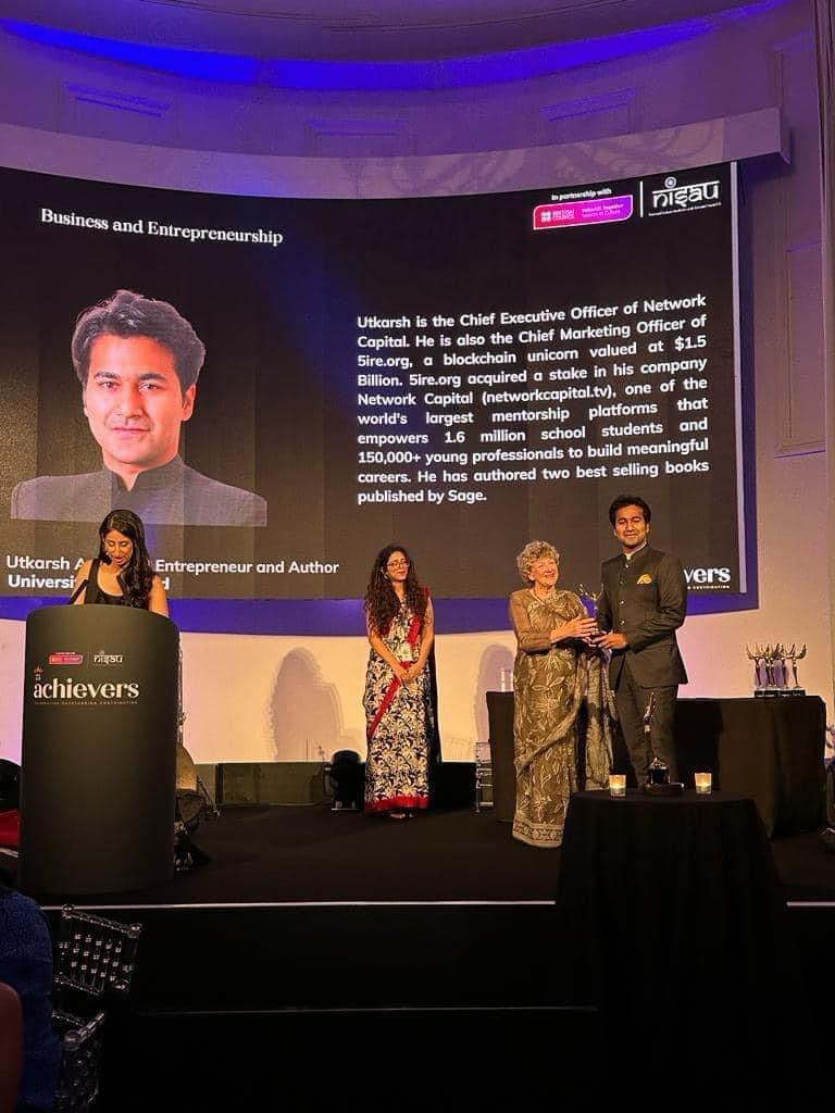 Utkarsh Amitabh at India UK Awards